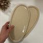 Assiette et plat Oval